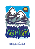 Voeux d'une montagne &eacute;clatante pour 2026
